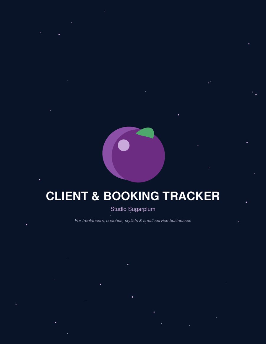 Client & Booking Tracker (Studio Sugarplum)