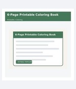 6-Page Printable Coloring Book