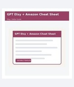 GPT Etsy + Amazon Cheat Sheet