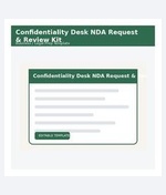 Confidentiality Desk NDA Request & Review Kit